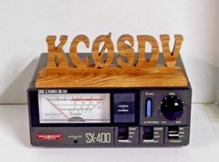 Handcrafted Oak Personalized small Amateur Ham Radio Call sign FREE SHIPPING