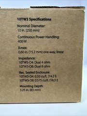 JL Audio 10TW3-D4 10″ 400W Car Subwoofer