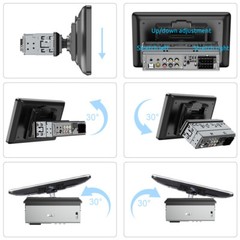 Single 1DIN 9 Inch Car Stereo Apple Carplay Android Auto HD Radio Head Unit SWC
