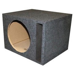 QPOWER SINGLE 12″ 12 INCH BASS VENTED SLOT-PORTED EMPTY SUBWOOFER BOX QSBASS12