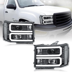 2007-13 GMC Sierra 1500 2500HD 3500HD LED DRL Headlights–Compatible
