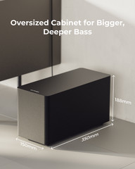 ULTIMEA 5.1CH Dolby Atmos Soundbar with Subwoofer for TV, BassMX Poseidon M60