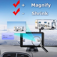 Solar Magnetic Wireless RV Backup Camera 1080P 7” Monitor for Car Truck Camper
