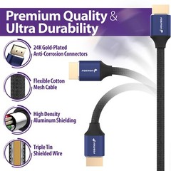 [1FT 3FT 6FT 10FT 15FT 25FT] 4K UHD High Speed Ethernet HDMI 2.0 Cable Plug