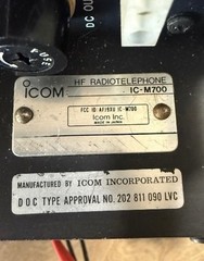 Icom IC-M700 HF Marine SSB Transceiver w Mic VTG Tested Made in Japan Works