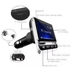 Car Bluetooth FM Radio Transmitter Part Cigarette Lighter Radio Music Adapter