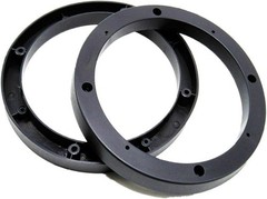 2PCS 6.5” Black Plastic Speaker Spacer Adaptor Ring Mounting Bracket 6.5 inches