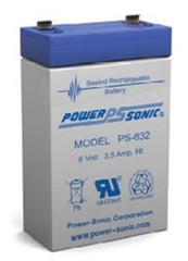 Power-Sonic PS-632 Battery – 6V 3.5AH