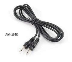 6ft Mono 3.5mm TS Audio Male to Male Black Cable – CablesOnline AM-106K