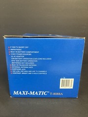Vintage 1995 Maxi-Matic mini TV AM/FM radio model T 8088A