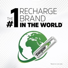Energizer Rechargeable AA Batteries 4 Pack NiMH 1.2V Pre-Charged Long Lasting