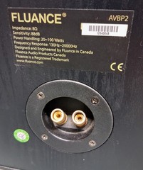 Fluance Speakers AVBP2 Set of 2 Black Bookshelf Speakers