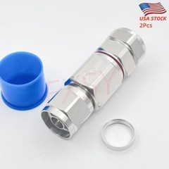 2Pcs N Male Connector Clamp For 1/2″ Corrugated Coaxial Cable ANDREW LDF4-50A