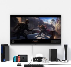Gaming Console HDMI Switcher + AV to HDMI Converter