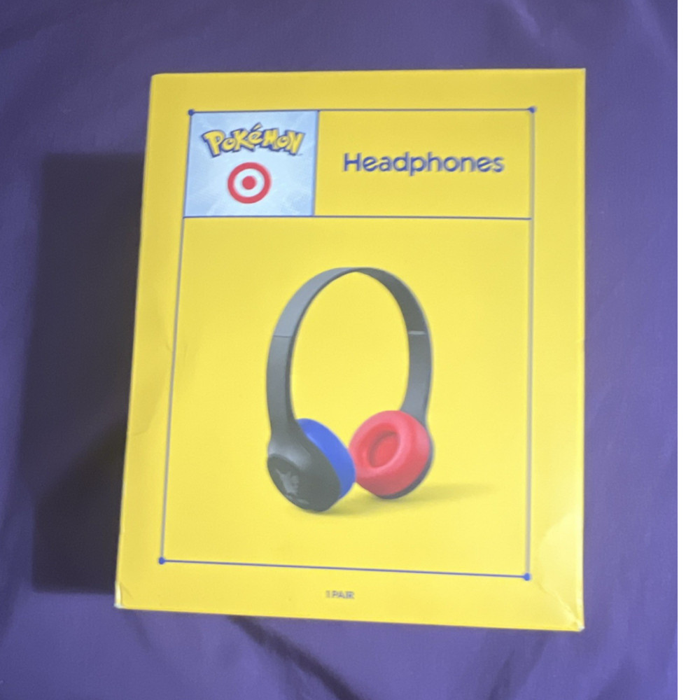 Pokemon x Target 30th Anniversary Headphones Bluetooth Wireless Black Blue Red