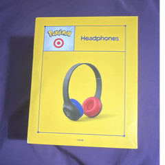 Pokemon x Target 30th Anniversary Headphones Bluetooth Wireless Black Blue Red