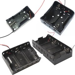Battery Holder for D Battery 1 2 3 4 8 Position Cell Case Box With Wire lot