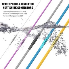 400/100x Waterproof Heat Shrink Butt Connectors Wire Splice Crimp Terminals Kit