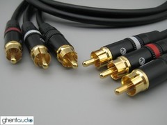 A11(3CH) (0.5m 1.5ft)— Color-Coded 3CH Canare L-4E6S RCA Audio/Video Cables