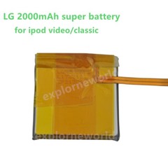 2000mAh Battery Upgrade replace for iPod Classic 7th 120GB 160GB 6th 80GB Lot
