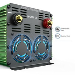 Power Inverter 3000 W 6000 Watt 12V DC to 110V 120V AC LCD Cable Car RV EDECOA