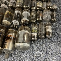 Vintage Vacuum Tube Lot Mixed Brands RCA GE Zenith Sylvania Untested 66+ Tubes