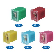 25Pcs 48V 20/30/40/50/60A Automotive Cartridge Fuse J Case Box for Car Truck