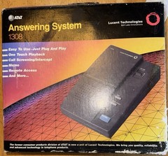 Vintage Remote Answering System Machine AT&T 1308 Easy To Use Plug In And Play