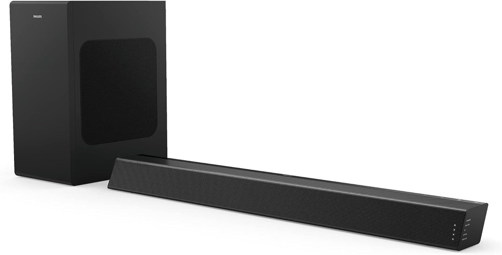 Philips Audio Performance Soundbar Speaker with Wireless Subwoofer – Black