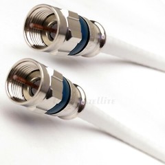 In-Wall RG-6 Coax Cable Quad Shield 18 AWG CL2 Anti-UV Jacket Assembled in USA