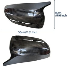 Carbon Fiber Side Mirror Cover Cap Replacement for 2017-2022 BMW NEW
