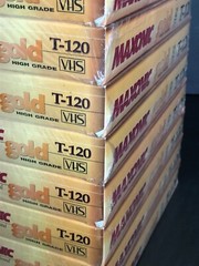 Maxonic Gold Blank VHS 10 Pack High Grade T-120 NEW SEALED 6 Hours Color & Sound