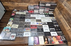 HUGE Lot of 135+ Cassette Tapes Albums, Blank Various New / Used Maxell Sony TDK