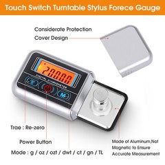 Professional 0.005g/100g Turntable Stylus Force Gauge Scale for Phono Cartridge