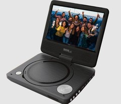 Proscan Elite Portable 7″ Swivel Screen DVD Player SD Card Slot 2.5 Battery BLK