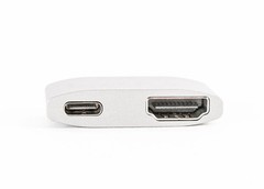 Cordless Dual Type-C to HDMI Adapter 4K USB-C Hub with Charging for MacBook Pro