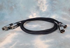 Maze Audio Reference Silver XLR 1 Meter Interconnects Pair Rhodium Carbon Plug