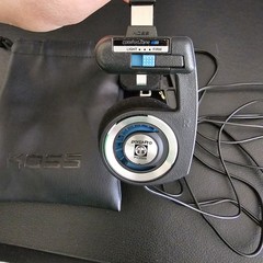 Koss Porta Pro Black/Blue On-Ear Headphones, Foldable Retro Style, 3.5mm