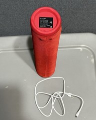 Tech2 Tube Wireless Bluetooth Red Speaker 5+ Hours & Party Mode, Pre-Owned