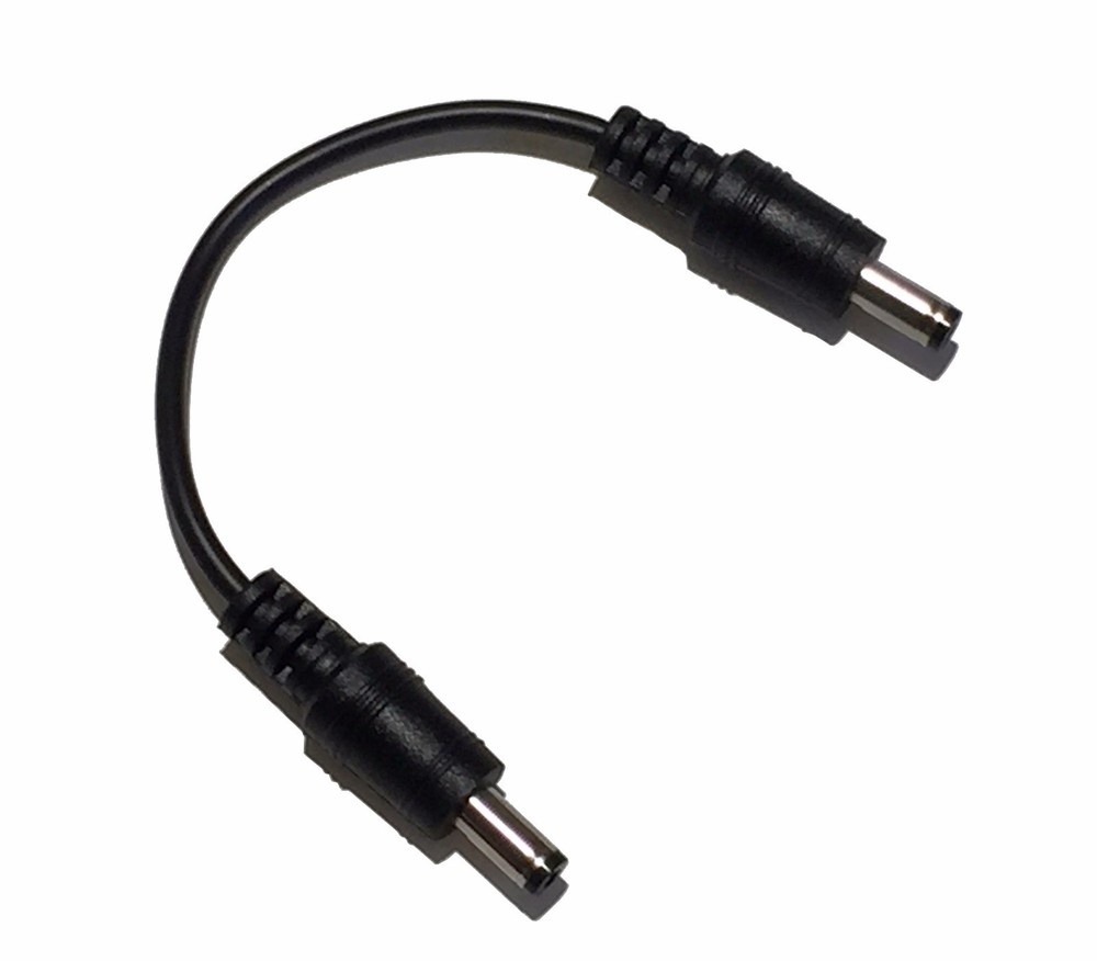 DC 12VDC 12V 9V Power Adapter Male to Male 6″ patch cable