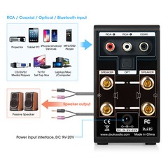 Mini Digital Amplifier with Bluetooth USB DAC COAX/OPT Digital Amp Headphone Amp