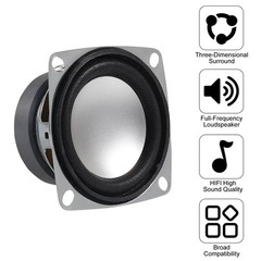 6Pcs 2 4Ohm 3W Full Range Audio Speaker Stereo Woofer Loudspeaker