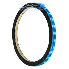 4x 8″ LED Speaker Rings 1/2″ Spacer – DS18 LRING8 RGB Clear Plastic Plexiglass