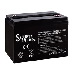6V 200Ah AGM Deep Cycle Rechargeable Battery For Golf Cat RV Boat Solar