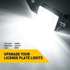 For 2014-2020 Chevrolet Silverado/GMC Sierra 2PCS White LED License Plate Light