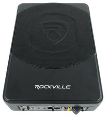 Rockville SS10P 10″ 800w Slim Under-Seat Active Powered Car/Truck Subwoofer Sub