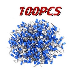 10-100PCS Blue Vinyl Insulated Piggy Back Wire Crimp Connectors Spade Terminals