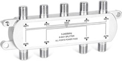 1 In 8 Out RF Coax Splitter 8×1 RF Coax Combiner For CATV Satellite Antenna TV