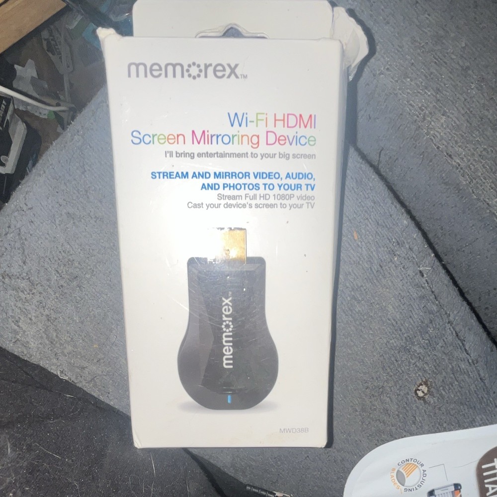 Memorex Wi-Fi HDMI Screen Mirroring Dongle MWD38B 1080p for TV/Phone/Tablet