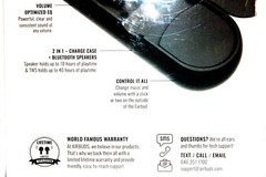 AIR DUO 2 In 1 Speaker + Earbuds, Bluetooth, Black, Up To 40 Hours Playtime. NEW